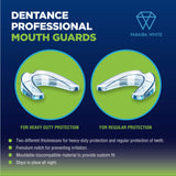 Dentance Professional Dental Guards – Set of 4 Made In USA - Custom Fit - BPA Free - Perfect Dental Guards for Teeth Grinding and Sport Athletes - Regular and Heavy Duty protection - Teeth Whitening