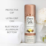 Pure Silk Vanilla Shea Butter Spa Therapy Shave Cream for Women, 7.25 oz, Pack of 6