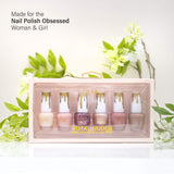 Nicole Miller Total Nudes Nail Polish Collection, Set of 6 Unique Glossy and Shimmery Nail Polish Colors for Women and Girls, Quick Dry Nail Polish'