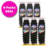 Freetress Synthetic Crochet Braid - DEEP TWIST 14" (6 Pack, 1B)