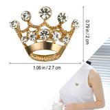 ULTNICE 12pcs Tiara Crown Brooch Pin Wedding Party Pageant Brooch