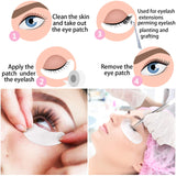10 Rolls Eyelash Extension Eye Tape and 50 Pairs Eyelash Lash Extension Patches, Adhesive Eyelash Tape Green Pink Lash Tape Eyelashes Grafting Breathable Patch Under Eye Gel Pads for Lash Extension