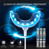 Teeth Whitening Kit, RENPHO 16XLED Accelerator Lights for Whitening Sensitive Teeth, 3X4ML Whitening Gels with 35% Carbamide Peroxide for Home System Use, NO need for batteries