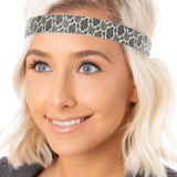 Hipsy Cute Fashion Adjustable No Slip Hairband Headbands for Women Girls & Teens (5pk Tan/Black/Brown/Gold/Black)