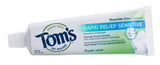 Tom's of Maine Fluoride-Free Rapid Relief Sensitive Toothpaste, Fresh Mint, 4 oz. 3-Pack