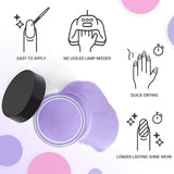 Beetles Dipping Powder Nail Starter Kit, 6 Colors Lavender Collection Pink/Purple and Glitter Dip Powder Nail Manicure Set, Dip Powder System Starter Nail Kit, No UV/LED Lamp Needed, 0.53 fl.Oz/each