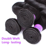 10A Brazilian body wave Hair Bundles Virgin Human Hair 3 Bundles Straight Hair Extensions Weave Hair Human Bundles 100% Unprocessed Virgin Hair Bundles (14 16 18)