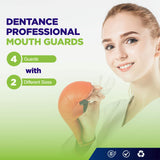 Dentance Professional Dental Guards – Set of 4 Made In USA - Custom Fit - BPA Free - Perfect Dental Guards for Teeth Grinding and Sport Athletes - Regular and Heavy Duty protection - Teeth Whitening