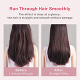 Homfu Electric Hot Straightening Heat Pressing Comb Ceramic Curling Flat Iron Curler Designed Hair Straightener for Natural Black ,Anti-Scald Beard Straightener Press Comb (Black)