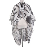 CHIC DIARY Hair Apron Cape Hairstylist Cloak Umbrella Haircut Cape Salon&Home Waterproof Barber Wrap Kit (Simple Hair Cape)