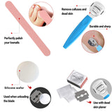 Pedicure Kit Professional Manicure and Pedicure Tools Supplies Set 16 Pieces Foot Care Kit Feet Set for Women Men