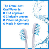 Emmi-dent Platinum 4-Pin Regular Bristle-Head Attachments - Electric Toothbrush Replacement Heads. Cleans With Ultrasound Waves. (Regular 4 Pack)