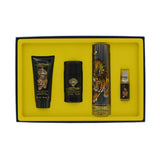 Ed Hardy By Christian Audigier -- Gift Set - 3.4 oz Eau DeToilette Spray + .25 oz Mni EDT Spray + 3 oz Shower Gel + 2.75 oz Deodorant Stick for Men