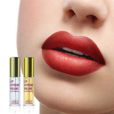 Lip Plumper Set, Natural Lip Enhancer & Lip Care Serum, Day & Night Care, Moisturized Clear Lip Oil, Lip Plumper Fuller & Hydrated Beauty Lips 2 Packs, Latorice