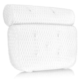 Mosuch Bath Pillow for Head Neck and Shoulder Support, 4D Air Mesh Luxury Spa Bathtub Pillow with 7 Non-Slip Suction Cups Large and Soft Bath Pillows Fits All Bathtub, Hot Tub, Jacuzzi and Home Spa