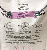 New Zealand Beauty Spa Pacific Therapy Bath Soak Value Pack 35.3oz, 1 Pack (Epsom Salt & Lavender Oil)