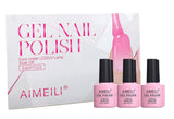 AIMEILI Soak Off UV LED Gel Nail Polish Nude Pink Color Set Of 6pcs X 10ml - Kit Set 31