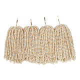 4 pack spring twist crochet braiding hair Ombre Colors Synthetic Hair Extension (#613)