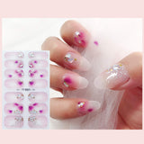 NICENEEDED Nail Full Wraps Polish Stickers Set Supplies With 5 Sheets Self-Adhesive Nail Art Decals Strips Manicure Kits Nail Art Designs For Women Girls(Color 5)