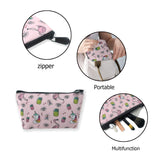 Cosmetic Bags for Women, Large Capacity Travel Makeup Pouch Portable Travel Waterproof Toiletries Accessories Organizer Pink Unicorn Flamingo Gifts