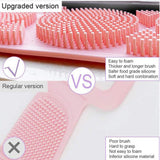 Silicone Back Scrubber For Shower,HIGHGO 2 Pack Double Sided 2020 Updated Silicone Bath Body Brush,Easy to Clean Washer Exfoliating More Hygienic (PURPLE-PINK)