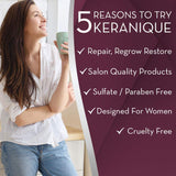 Keranique Follicle Boosting Serum, 2 Fl Oz – Keratin Amino Complex, Sulfate, Dyes And Parabens Free | Stimulates, Nourishes and Supports Scalp Hair Follicle Health | Repairs Existing Damage Hair