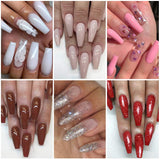 MIZHSE Nail Gel Polish Kit 15ml x 6 Colors Gel Nails Neon Gel Polish Starter Set Soak Off UV LED Gel
