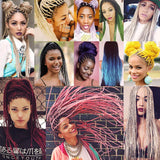 Xtrend 5Pcs 2 Tone Ombre Braiding Hair Crochet Braids 24 Inch Synthetic Hair Extensions Kanekalon Jumbo Braiding Hair Extension for Box Braiding Hair 100g/pc (5 Pieces, Black/Orange Pink#)