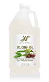 100% NATURAL JOJOBA OIL by Velona | All Natural CLEAR CARRIER Oil for Face, Hair, Body and Skin Care | Refined, Cold Pressed | Size: 64 oz