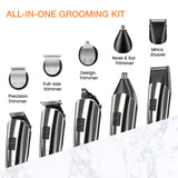 SweetLF Beard Trimmer for Men Cordless Hair Clipper Grooming kit Hair Trimmer Mustache Trimmer Body Groomer Trimmer for Nose Ear Facial Hair Cordless Waterproof 5 in 1