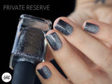 ILNP Private Reserve - Black Holographic Metallic Nail Polish