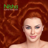 Nisha Creme Hair Color Copper Red (pack of 3)