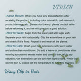Vivien Brown Clip in Wavy Hair Extensions 12 inch Dark Brown Curly Clip in Remy Human Hair Natural Wave Full Head Brown Clip on Hair Extensions Real Human Hair for Black Women 7pcs 70g