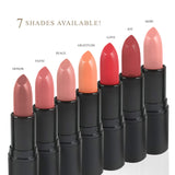All Natural Lipstick, Semi Matte Lip Color, Moisturizing Lipstick, Non Toxic, Non GMO, Highly Pigmented, Long Lasting Lipstick, Vegan Makeup for Women (7 Shades) - Luxury by Sofia