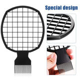 4 Pieces Double-ended Twist Comb Curl Comb Afro Curl Comb Twist Hair Coils Comb Tool Hair Styling Tool for Natural Hair (Black)