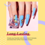 Beetles Gel Nail Polish Set- Summer Splish Splash Collection 6 Colors Bule Nail Gel Polish Kit Soak Off LED Lamp Gel Nail Kit Nail Art Manicure Salon DIY at Home