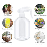 INNOLIFE Empty Spray Clear Bottles Plastic Container bottle for Cleaning solutions, Water, Plants, Hair(8-pack 500ml 16oz)