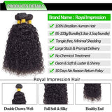 10A Brazilian Virgin Hair Curly Hair Weave 3 Bundles 12" 14" 16" 300g Virgin Brazilian Kinky Curly Weave Human Hair Bundles 100% Unprocessed Virgin Remy Hair Bundles Natural Color