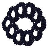 10 Pack Shoelace Hair Scrunchies Hair Ties - Navy