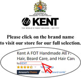 Kent BRD6 Small Travel Men's Beard and Mustache Brush, Natural Boar Bristle for Flawless Shaping and Grooming. Ergonomic Grip Wood Handle. Dry or Wet Beard, Distributes Oils and Balms. Made in England