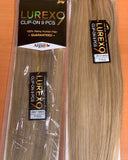 ZURY SIS 100% REMY HUMAN HAIR WEAVE LUREX CLIP ON 9 PCS 16", 18", 20" 22" (18", F4/27)