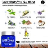 Remedy Tea Tree Oil Foot Soak + Tea Tree Oil Balm to Fight Athletes Foot, Feet Odor, Jock Itch, Ringworm, Eczema, Nail Issues, Skin Rashes, Irritations, Soften Calluses and Soothes Sore Tired Feet