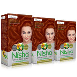 Nisha Creme Hair Color 5.64 COPPER RED (60gm + 60ml + 18ml Nisha Conditioner with Natural Herbs)