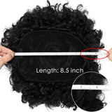 Afro Puff Kinky Curly Drawstring Ponytail Bun Synthetic Hair for African American updo Hair Extension with 2 Clips in Bun Ponytail Extensions X-Large Size