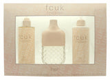 FCUK Friction Her Gift Set 3.4oz (100ml) EDT 8.5oz (250ml) Body Lotion + 8.5oz (250ml) Fragrance Mis