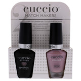 Cuccio Matchmaker - Colour Nail Lacquer & Veneer Gel Polish - On Pointe - For Manicures & Pedicures, Full Coverage - Long Lasting, High Shine - Cruelty, Formaldehyde & Toluene Free - 2 pc