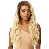 Premium Swiss Lace Front Wig Melted Hairline RIA Ear-to-Ear Soft Lace Pre-attached Elastic band Pre-Plucked (1B)