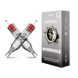 Wormhole Tattoo Cartridge Needles 9M1 Tattoo Cartridges Professional Disposable Tattoo Needle Cartridge Sterilized Tattoo Needles Safe Cartridge Needles 1209M1