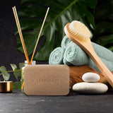 Bamboo Activated Charcoal Bar Soap Organic Soap 2pk 2 Extra Large 7 Oz Bars.Cool Eucalyptus. For Men and Women. All Skin Types and Treats Body Acne, Eczema, Psoriasis and Dry Skin