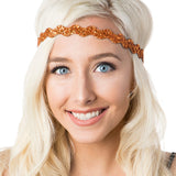 Hipsy Petite Size, Adjustable No Slip Sparkly Bling Mixed 3pk Headbands for Women Girls & Teens